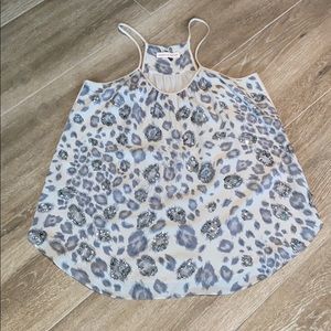 LIKE NEW REBECCA TAYLOR TOP W SEQUINS DETAIL